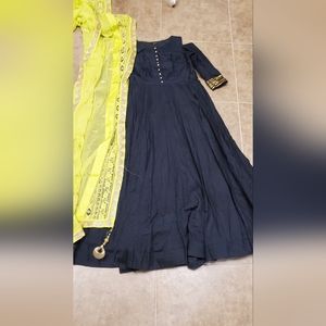 Indian pakistani anarkali dress crocktop salvarsuit chudidar saree